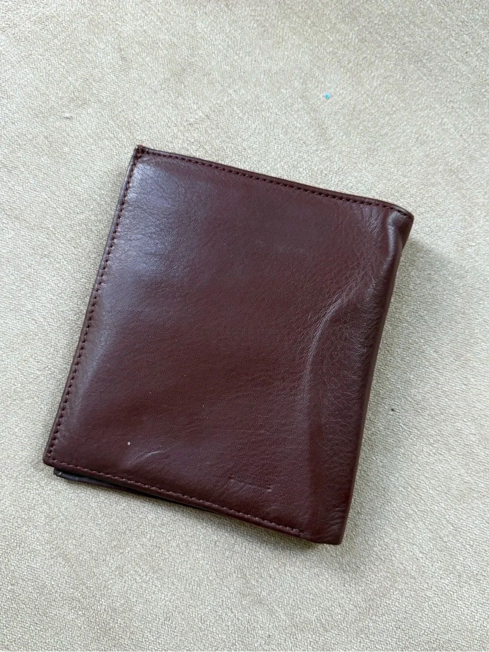 vintage Rolfs brown leather Attache-style men's wallet